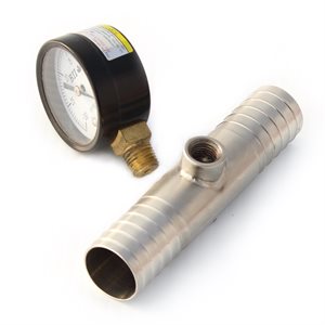 Straight Couplings with ¼" FIPT outlet for gauge